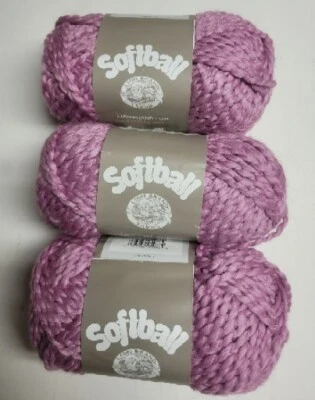Softball Lion Brand Yarn COSMOS Bulky 5 Polyester 83 yd 100g each (Lot of 3) - Image 1 of 4