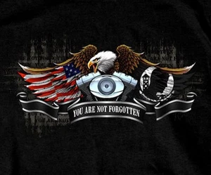 MIA POW T-shirt You Are Never Forgotten All Gave Some, Some Gave ALL Black New  - Picture 1 of 6