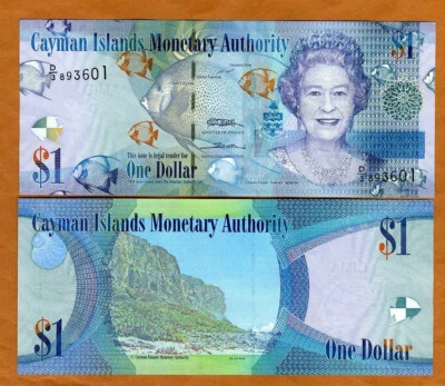 Cayman Islands, $1, 2010, P-38, QEII, D/3 UNC - Image 1 of 3