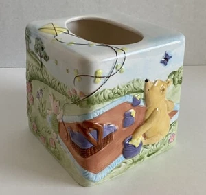 Disney Springs Winnie Puuh Keramik 3D Taschentuch Box Abdeckung Eeyore Tigger Woods - Bild 1 von 13
