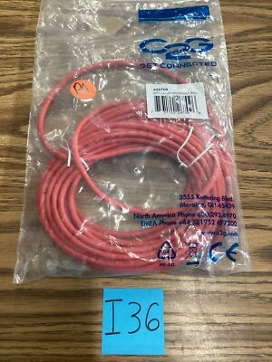 C2G 26709 25ft CAT5E Crossover Red 🟠 - Image 1 of 4