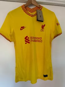 Nike Liverpool FC Stadium 3rd 21/22 Women Jersey Football Soccer Yellow DB6227 - Picture 1 of 3