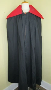 DRACULA 48" Adult Cape Cosplay VAMPIRE MARDI GRAS KING MEDIEVAL Costume Fun - Picture 1 of 10