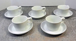 Set of 5 Bing & Grondahl Hank 740 Espresso Cups & Saucers Set by Erik Magnussen - Picture 1 of 3