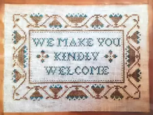 Kindly Welcome - Plain & Fancy Collection - Cross Stitch Chart - Picture 1 of 2
