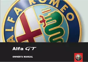 ALFA ROMEO GT OWNERS HANDBOOK MANUAL 2005-2010 New Print FREE POSTAGE - Picture 1 of 3