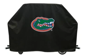 Florida Grill Cover with Gators Logo on Black Vinyl - Picture 1 of 5