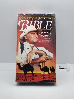 Charlton Heston Presents The Bible Jesus of Nazareth (VHS) New - Image 1 of 3
