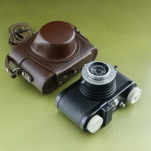 Fertsch Jena FECA weiße Räder Bakelit Kamera, Meritar 3,5 / 50 Ludwig, 1955 ☆☆ - Bild 1 von 6