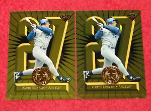 DARIN ERSTAD ANGELS NEBRASKA 1997 LEAF GOLD STARS #25 LOT OF 2 (MN391) - Picture 1 of 1