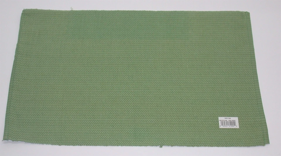 (4) Lintex 100% Cotton Placemats ~ Basil Green ~ 13" x 19" **NEW** - Image 1 of 1