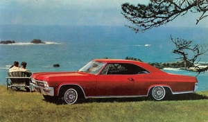 1965 Chevrolet Impala 2 Türer Sportcoupe Vintage Händler Werbung Postkarte - Bild 1 von 2