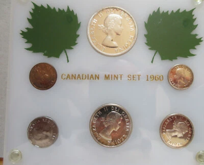 1960 Canada Silver PL YEAR Set. COINS (RJ) - Image 1 of 4
