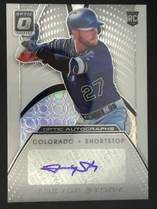 2016 Panini Donruss Optic - Optic Autographs Trevor Story #OA-TS (AU, RC) - Picture 1 of 2