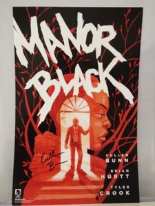 SDCC 2019 Exclusive SIGNED Cullen Bunn MANOR BLACK Poster 11" x 17" Dark Horse - Picture 1 of 3