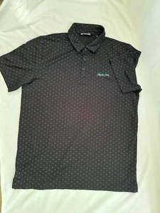 Travis Mathew Men's T -Shirt Polo Navy Blue Short Sleeve  Size L - Picture 1 of 4
