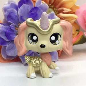 Mini Pet Shop Cocker Spaniel Dog, W/horn ooak Custom Hand Painted  - Picture 1 of 3