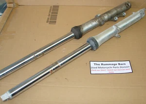 FRONT FORKS SET left right suspension --- AS IS ------ 1981 HONDA CM400C - Picture 1 of 5