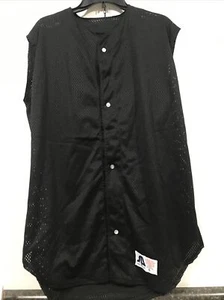 Sports Belle Men’s Sleeveless Button Front BB Jersey Large Black (11-TW-596) - Picture 1 of 4