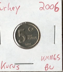 Moneda Türkiye 5 New Kurus 2006 KM1165 - Imagen 1 de 1