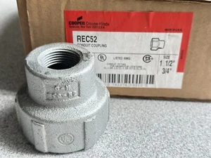 NEW Cooper Crouse Hinds REC52 Explosion Proof Reducing Coupling 1-1/2" X 3/4" - Picture 1 of 5