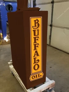 23" X 6" Buffalo Oil Gas Oil Vinyl Decal Lubester Sides Oil Pump Can Lubster - Picture 1 of 1