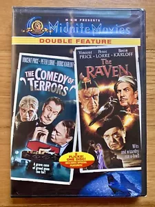 MIDNITE MOVIES DOUBLE FEATURE THE COMEDY OF TERRORS/THE RAVEN FACTORY SEALED NEW - Picture 1 of 2