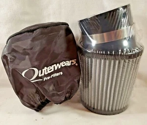4" Angled AIR FILTER 3-1/2" X 4" X 2-7/16 w/ OUTERWEAR Clone Mini Bike PREDATOR  - Picture 1 of 1