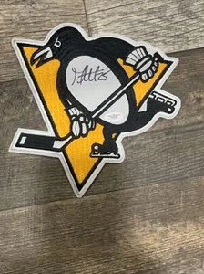 MAX TALBOT SIGNED PENGUINS PATCH JSA authenticity - Picture 1 of 4