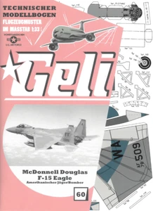 Kartonmodell Mc Donell Douglas F - 15 1:33 Geli - Bild 1 von 1