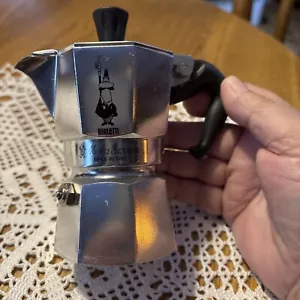Bialetti Moka Express Stove Top 1 Cup Espresso Coffee Maker Made in Italy - Picture 1 of 7