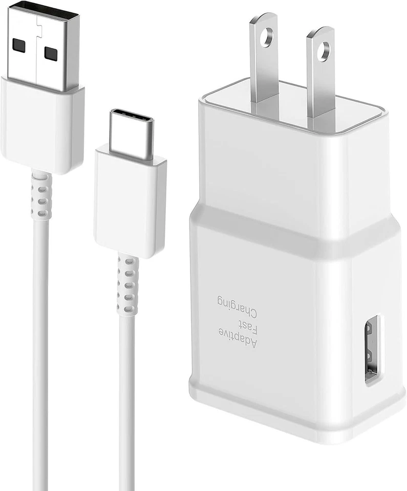 CARGADOR DE PARED RÁPIDO ADAPTABLE + Cable tipo C para Samsung Galaxy Tab A 10.5 S6 5G Lite Foto 1 de 4