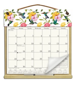 HUMMINGBIRDS CALENDAR HOLDER - REFILLABLE EVERY YEAR! - Picture 1 of 1
