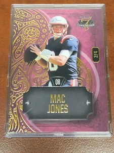Mac Jones 2023 Wild Card Seven Card Studs Pink Club Foil /4 - Picture 1 of 2