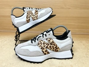 New Balance 327 sneakers with Leopard print in white Shoes UK Size 5 - Picture 1 of 19