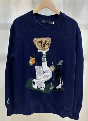 Polo Ralph Lauren Polo OSO Tejido AZUL Suéter ALGODÓN MUJER S Nuevo Foto 1 de 4