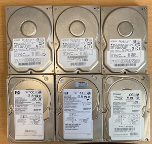 6 x SCSI & IDE 3,5" FESTPLATTEN - KUNDENRETOUREN - UNGETESTET - Bild 1 von 3