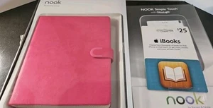 Barnes Noble Nook Simple Touch Glowlight 6” Reader 2011 Cover & Gift Card Bundle - Picture 1 of 8
