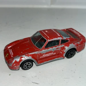 Vintage Burago Porsche 959 Red 1/43 Scale Made In Italy - Model Toy Car !!! - Picture 1 of 10
