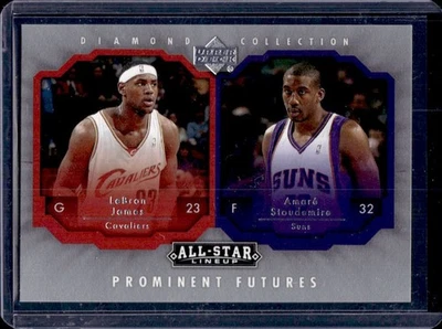 2004-05 Upper Deck All-Star LeBron James Amare Stoudemire Prominent Futures PFJS Foto 1 de 2