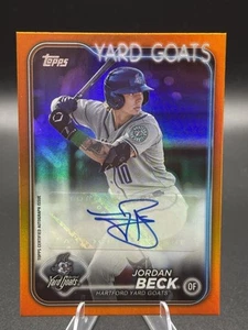 Jordan Beck #PD-172 Autógrafo Lámina Naranja/25 2024 Debut Pro - Imagen 1 de 3
