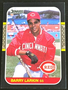 558) 1987 Donruss Baseball #492 Barry Larkin Rookie NM - MINT HALL OF FAME - Bild 1 von 2