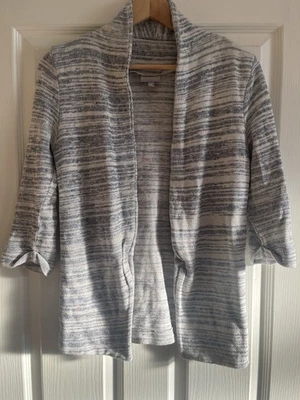 Oliver Bonas woman’s Blue Stripe Cardigan Size 8 - Image 1 of 4