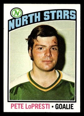 1976-77 Topps #184 Pete LoPresti Ex-Mint RC Rookie North Stars ID:476572 - Image 1 of 2