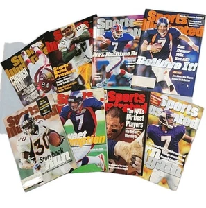 Lot Of 8 - 1998 Sports Illustrated Magazines Football Elway Flutie Davis Vintage - Picture 1 of 8