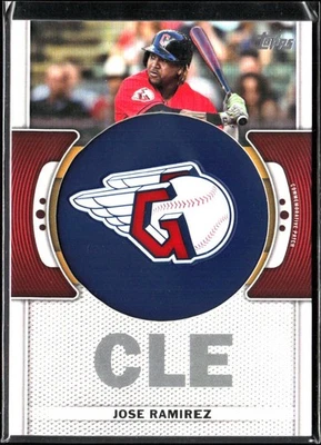 2023 Topps Series 1 Team Logo Commemorative Patches Jose Ramirez #TLP-JRA - Image 1 of 2