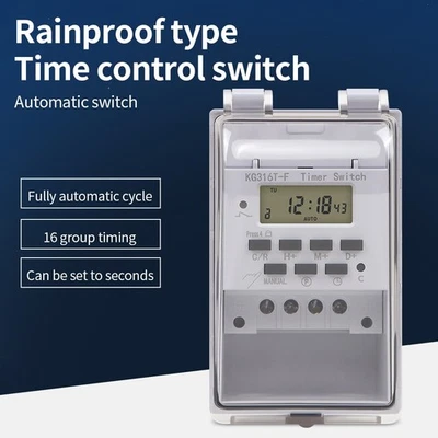 Automatic Digital Timer Switch Relay 168 Hours Weekly 7 Days Programmable Timer  - Image 1 of 4