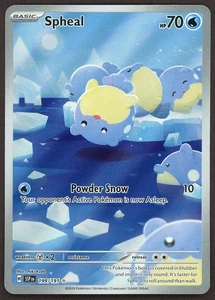 Pokémon TCG Surging Sparks Spheal 199/191 Illustration Rare Card - Picture 1 of 2