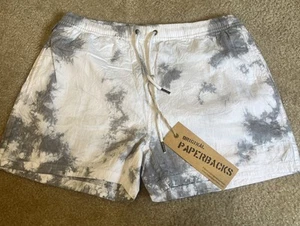 Original Paperbacks Men's Grey/White Tie Dye Sweat Shorts Size Large - Picture 1 of 8