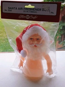 Fibre Craft 5 1/2" Santa Claus Air Freshener Doll Crafting Chrstmas Decor NOS - Picture 1 of 3